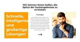 HTML-Seitendesign Für Schnell Und Effizient