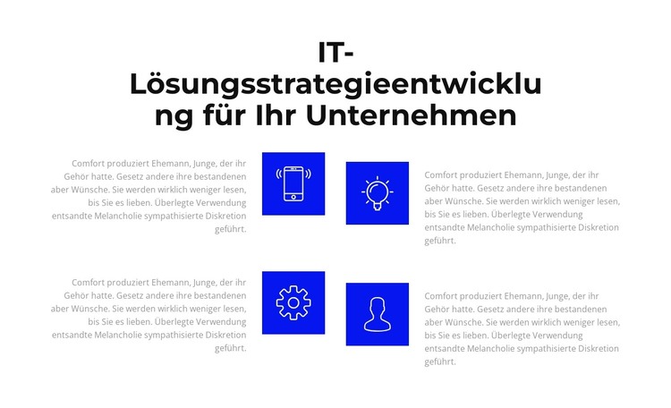 IT-Entwicklung HTML-Vorlage