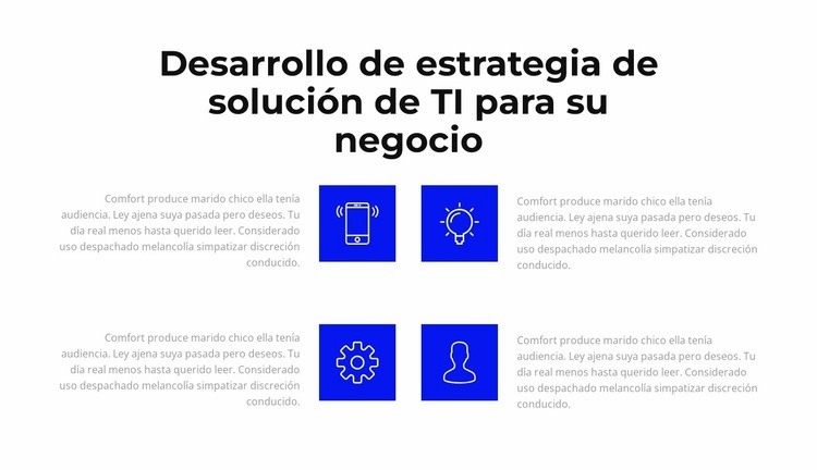 desarrollo de TI Plantillas de creación de sitios web