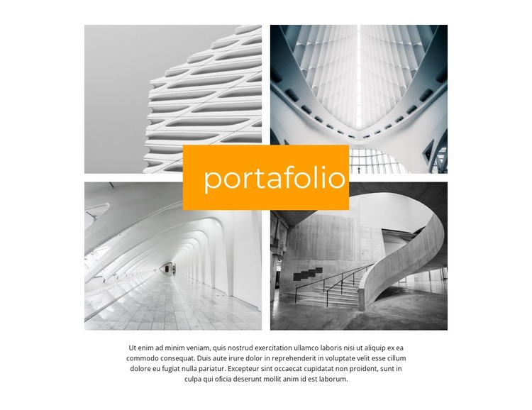 Portafolio de ingenieros estructurales Plantilla HTML