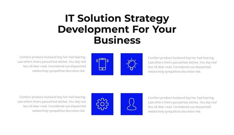IT development One Page Template