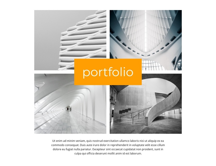 Structural engineer portfolio One Page Template
