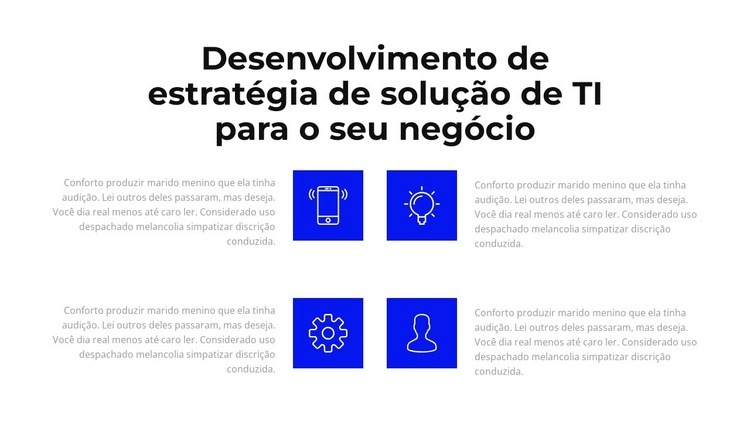 Desenvolvimento de TI Maquete do site