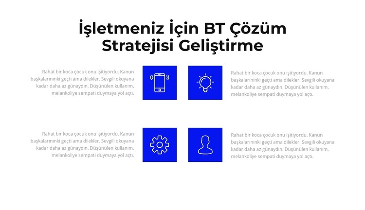 BT geliştirme HTML Şablonu