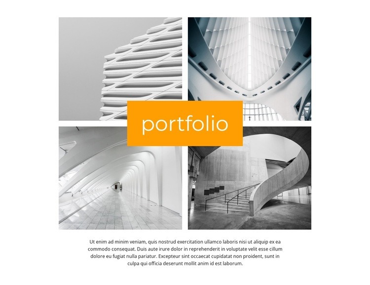 Structural engineer portfolio Web Page Design