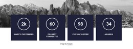 Counters with image background - CSS Template by Nicepage
