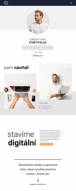 Portfolio Webových Vývojářů – Šablona Stránky HTML