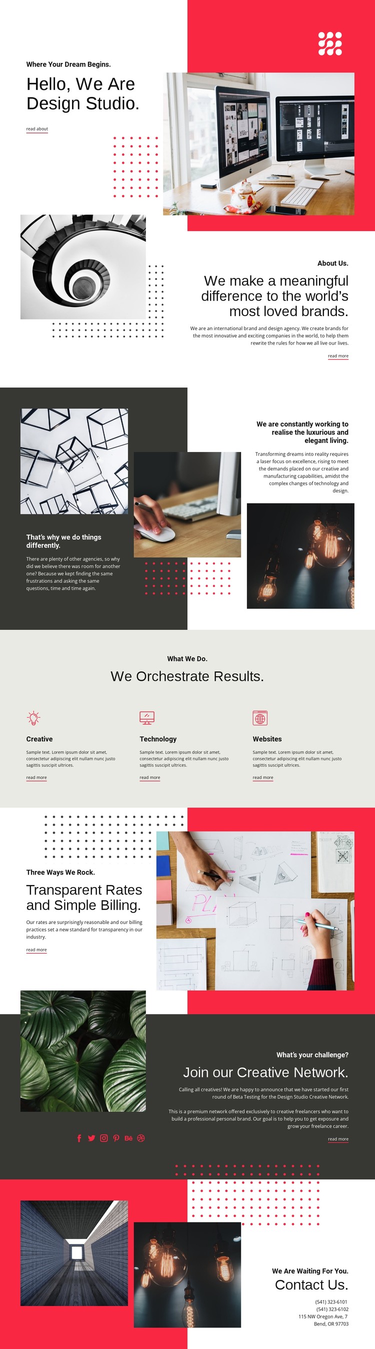 We contribute to art CSS Template