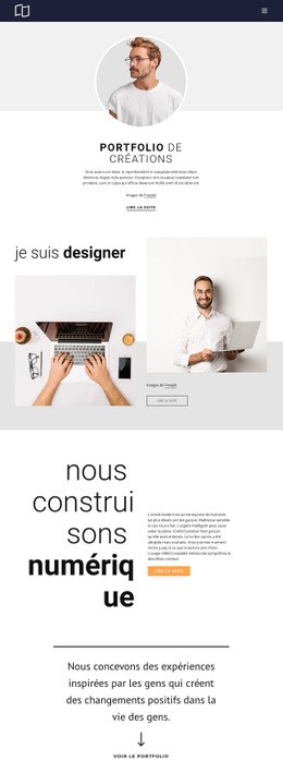 Portfolio De Développeurs Web - Builder HTML