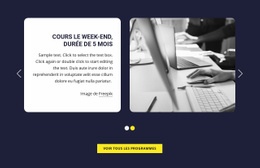 Cours De Fin De Semaine - HTML5 Website Builder