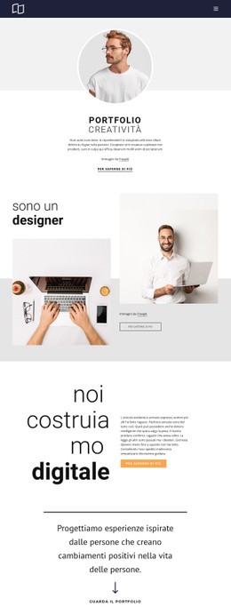 Portfolio Di Sviluppatori Web - Progettazione Di Modelli Di Siti Web