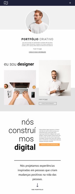 Portfólio De Desenvolvedor Web - Modelos De Design De Site