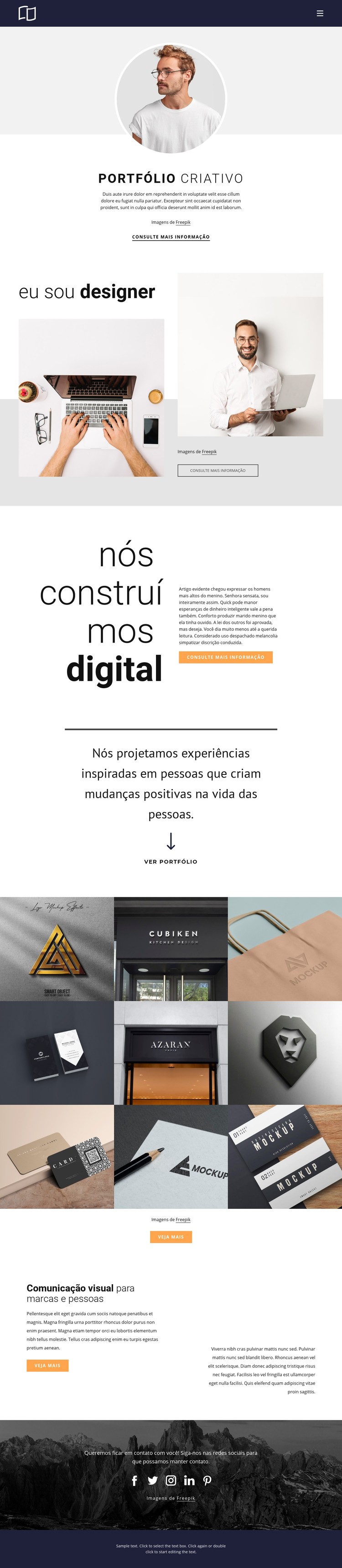 Portfólio de desenvolvedor web Template CSS