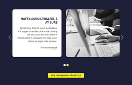 Hafta Sonu Dersleri Bootstrap Şablonu