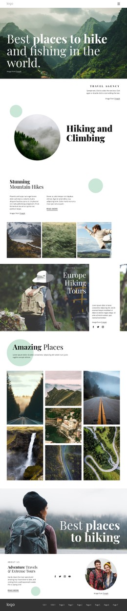 Hiking CSS Templates