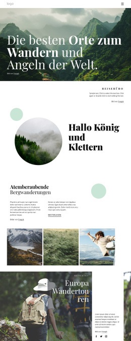 Finde Deinen Nächsten Lieblingsweg - Responsives Website-Design