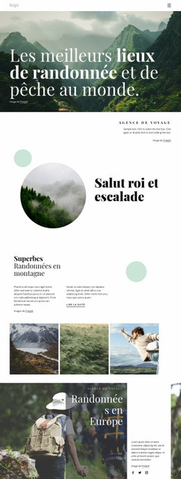 Trouvez Votre Prochain Sentier Préféré - Website Creation HTML