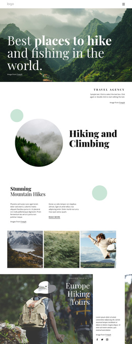 Find Your Next Favorite Trail - Free Download One Page Template