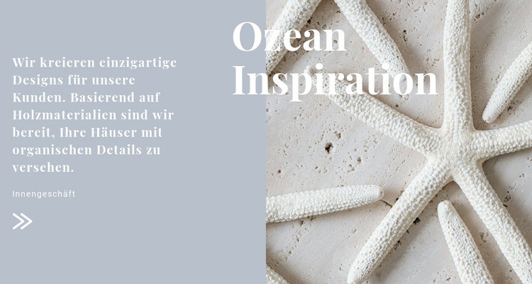 Ozeaninspirationen Website-Modell