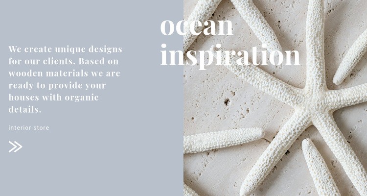 Ocean inspirations Elementor Template Alternative