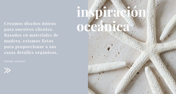 Inspiraciones oceánicas Diseño de páginas web