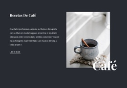 Recetas Familiares De Café: Página De Destino Fácil De Usar