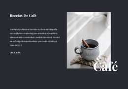 Recetas Familiares De Café: Plantilla De Página HTML5