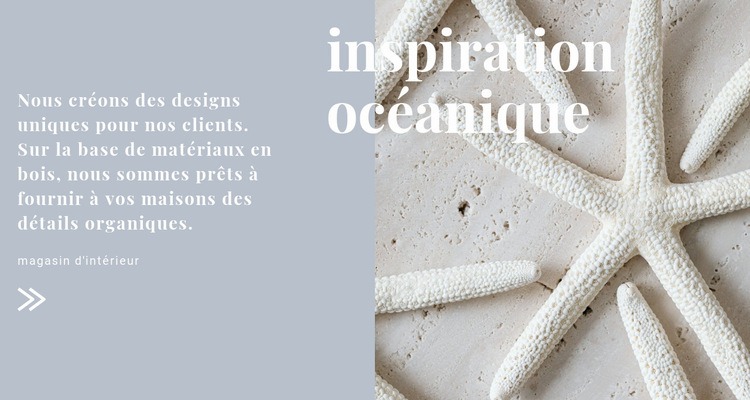 Inspirations océaniques Conception de site Web