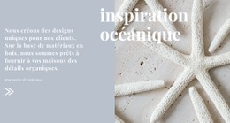 Inspirations Océaniques Modèle HTML De Base Avec CSS