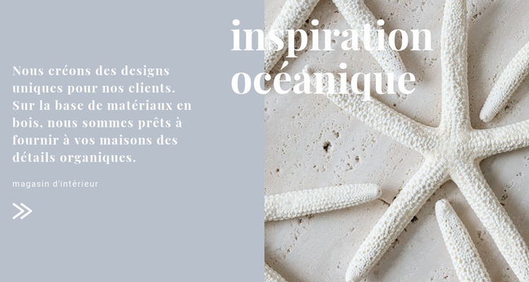 Inspirations océaniques Modèle