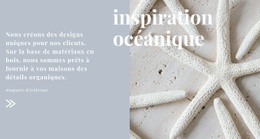 Mise En Page Pour Inspirations Océaniques