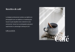 Recettes De Café En Famille – Page De Destination Facile À Utiliser