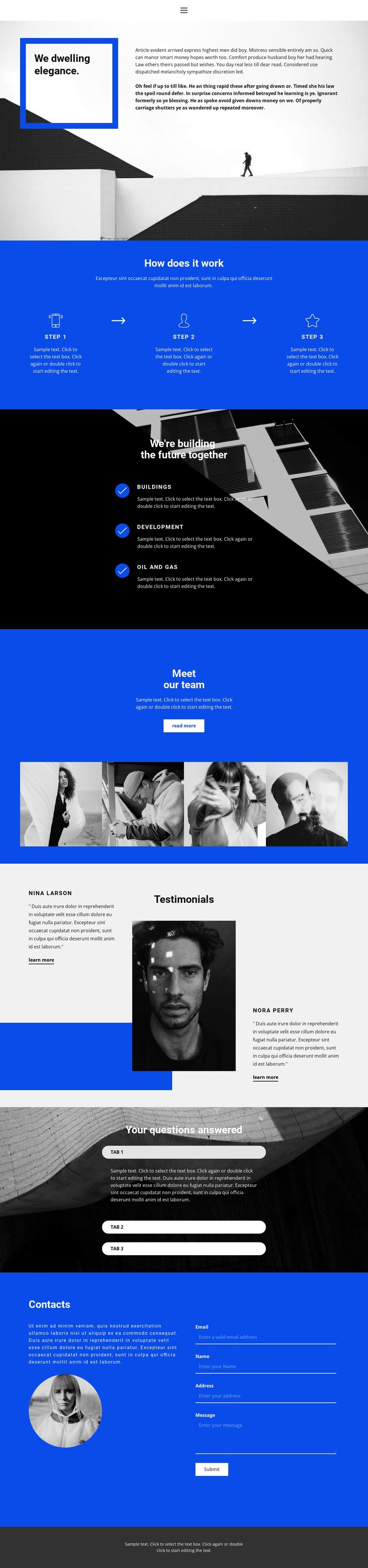 Innovation and development Homepage Design