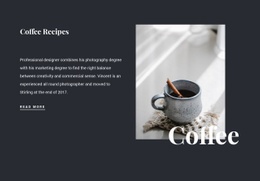 Családi Kávé Receptek - HTML Builder Drag And Drop