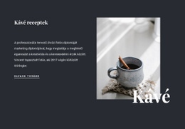 Családi Kávé Receptek - HTML Sablon Kód