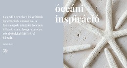 Óceáni Inspirációk - Céloldal Sablon