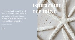 Ispirazioni Oceaniche Modello HTML Di Base Con CSS