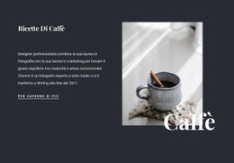 Ricette Di Caffè Per Famiglie - Modello Di Pagina HTML5