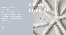 Oceaan Inspiraties Eenvoudige Html-Sjabloon Met CSS