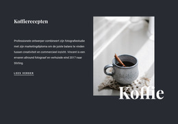 Familie Koffierecepten - Joomla-Sjabloon Slepen En Neerzetten