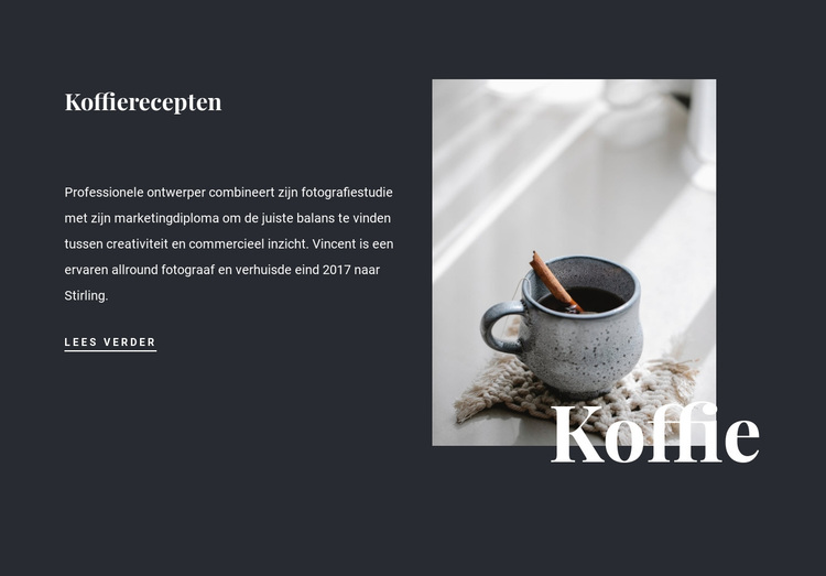 Familie koffierecepten WordPress-thema