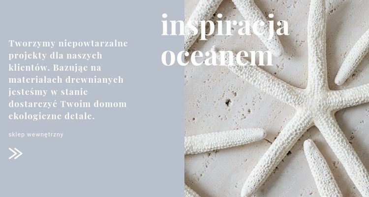 Oceaniczne inspiracje Szablon HTML5