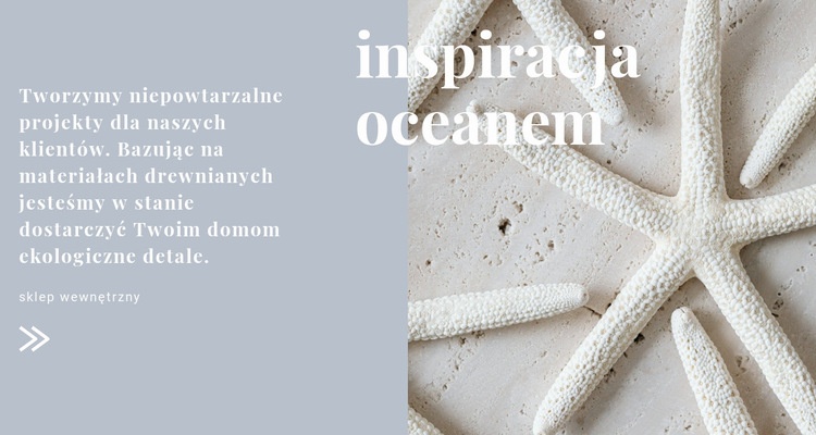 Oceaniczne inspiracje Szablon