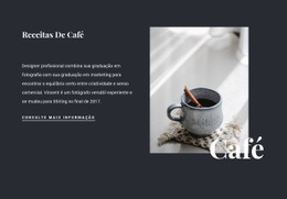 Receitas De Café Em Família - HTML Builder Drag And Drop