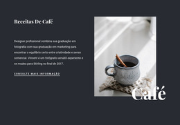 Receitas De Café Em Família - Código Do Modelo HTML