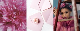 Розовый Цвет Модный – Настраиваемый Профессиональный Шаблон HTML5