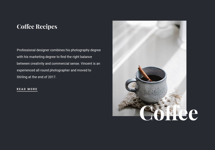 Family coffee recipes Wysiwyg Editor Html 