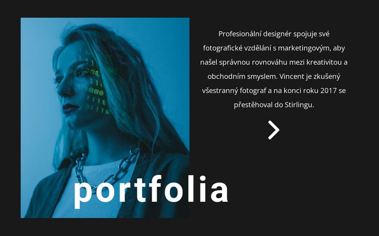 Digitální portfolio Šablona CSS