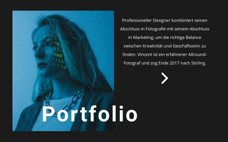 Digitales Portfolio CSS-Vorlage