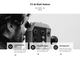 Téléchargez Le Thème WordPress Pour CV Photographe De Voyage